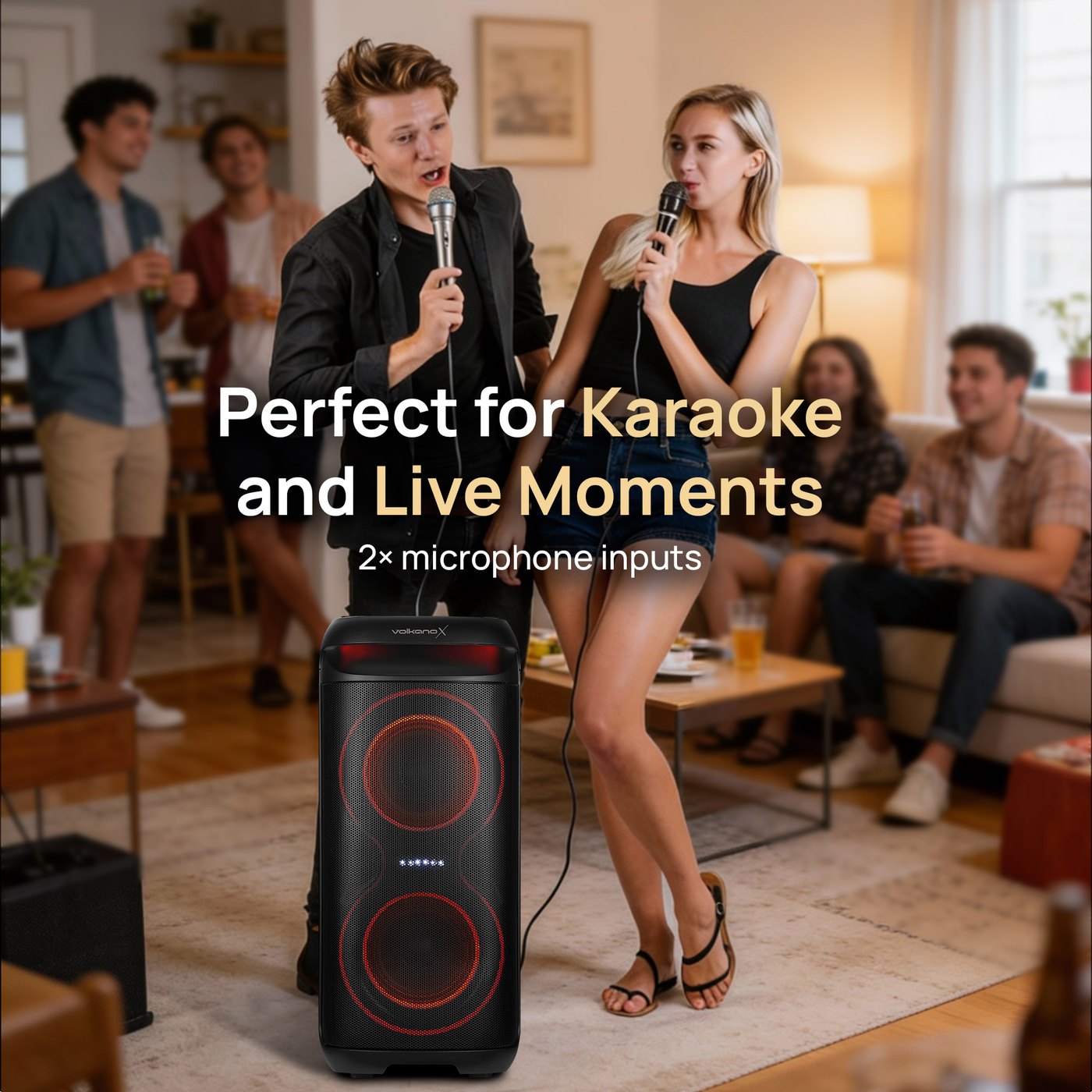 VolkanoX party speaker — perfect for karaoke and live moments