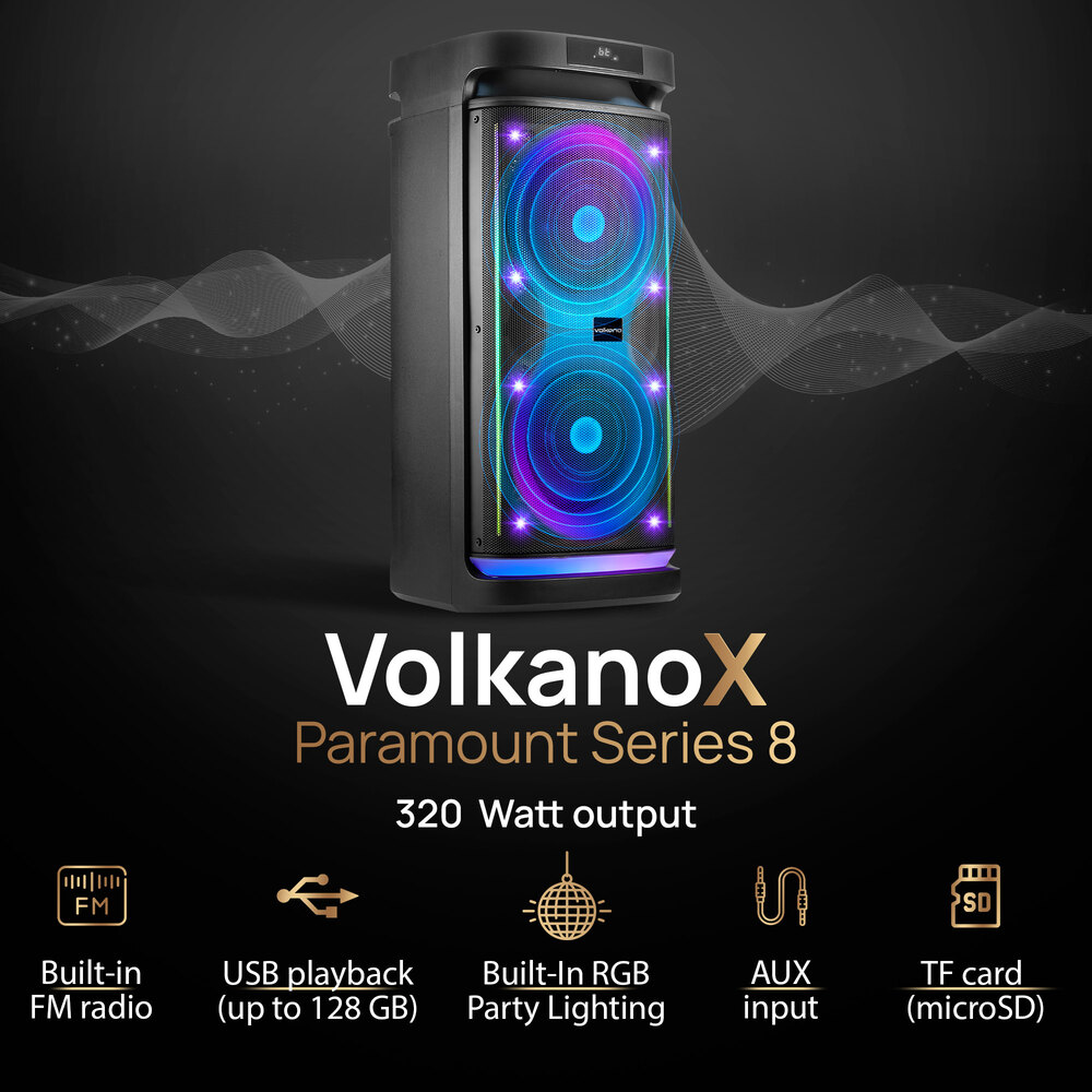 VolkanoX Paramount Series 8-inch Party Speaker