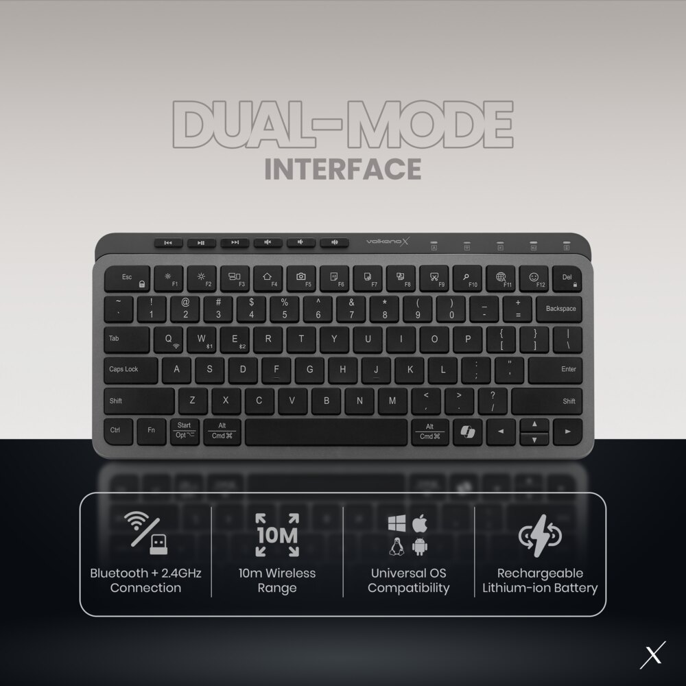 Volkano X Ember Series Wireless Keyboard